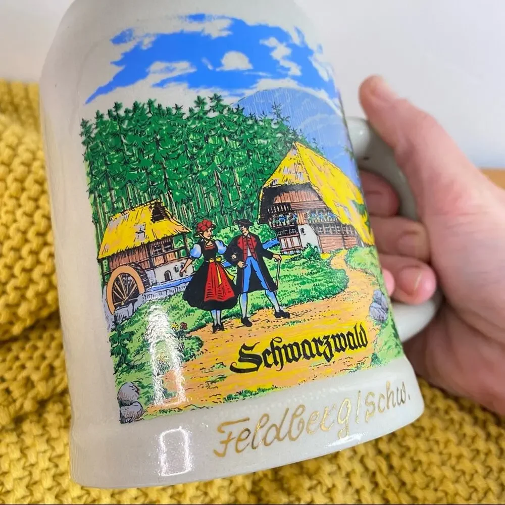 Vintage Schwarzwald Black Forest Germany Stein